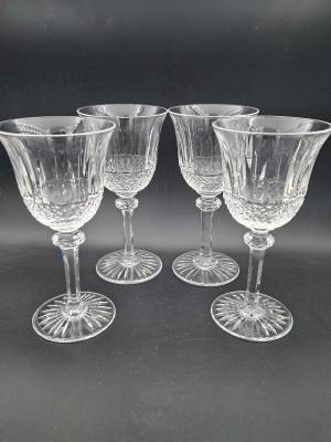 Set of 4 St Louis “Tommy”  No. 4 Wine Glasses France