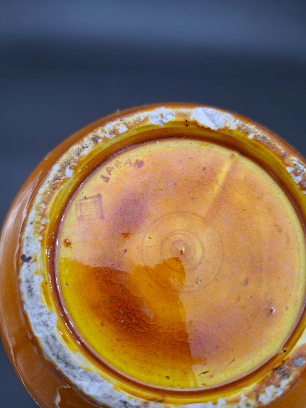 An Awaji Pottery Yellow Glaze Vase 1890 -1922 Period - Image 6