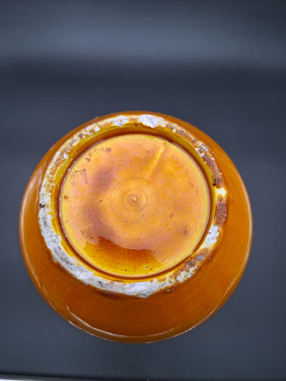 An Awaji Pottery Yellow Glaze Vase 1890 -1922 Period - Image 7