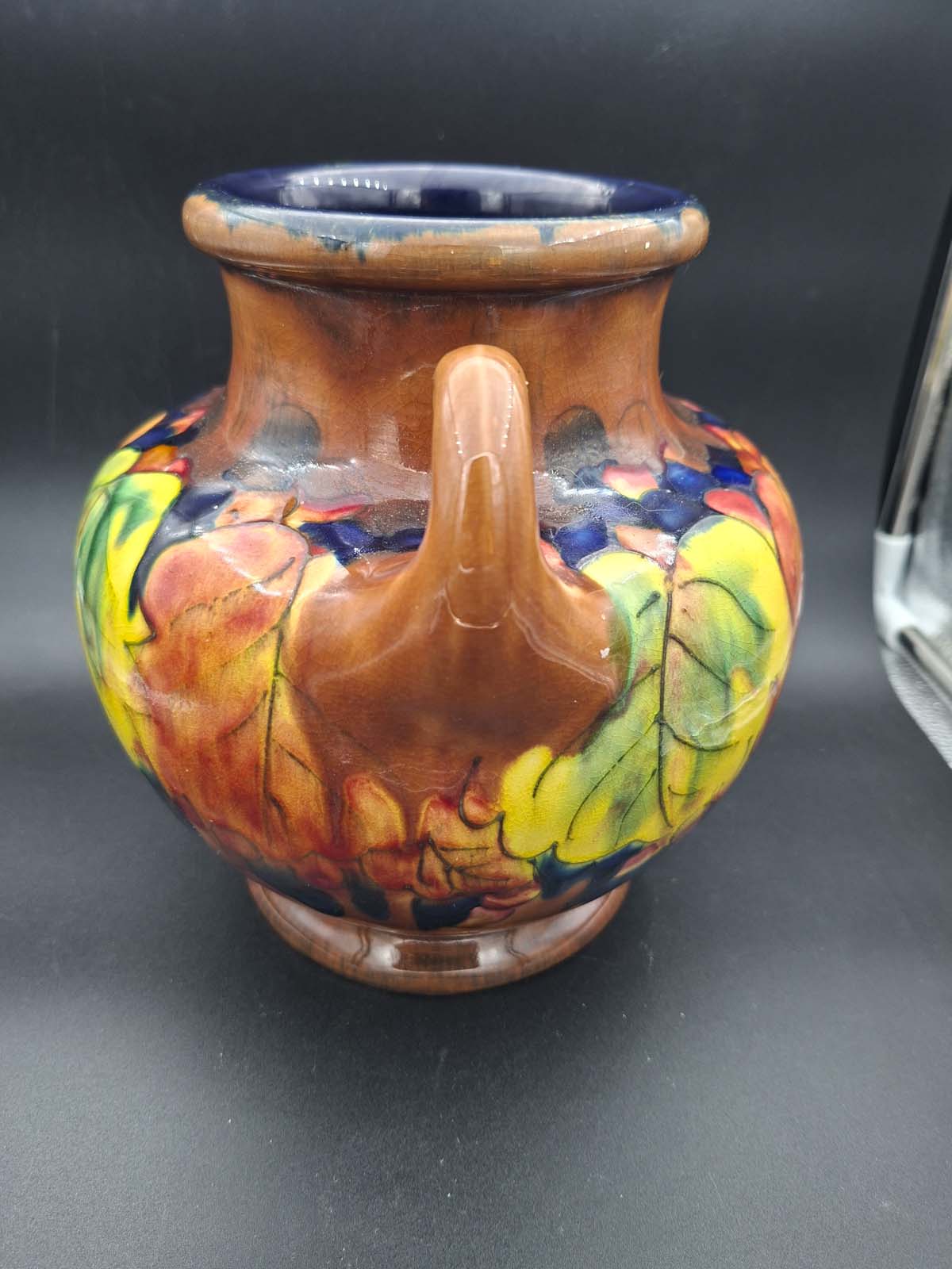 An Awaji Pottery Multi Colour Muscle Vase (1922 – 1939 Period - Image 4