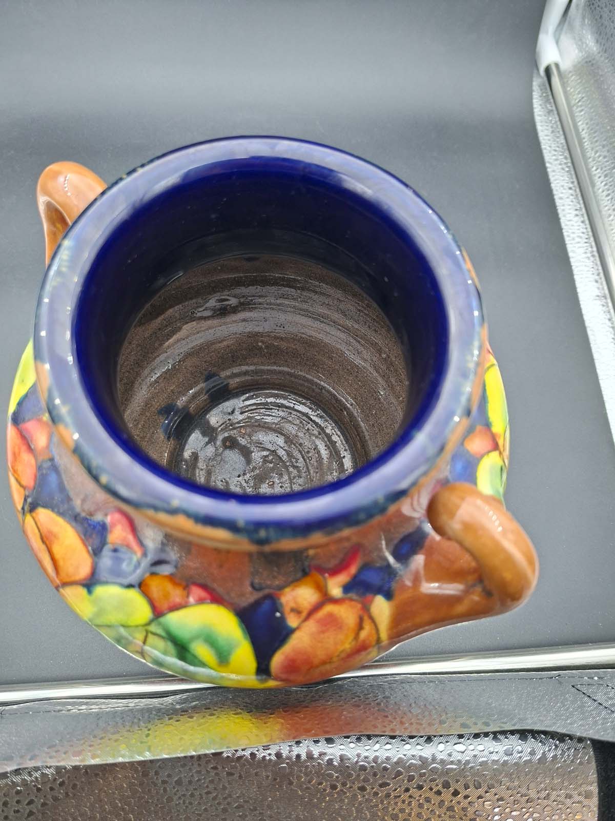 An Awaji Pottery Multi Colour Muscle Vase (1922 – 1939 Period - Image 5