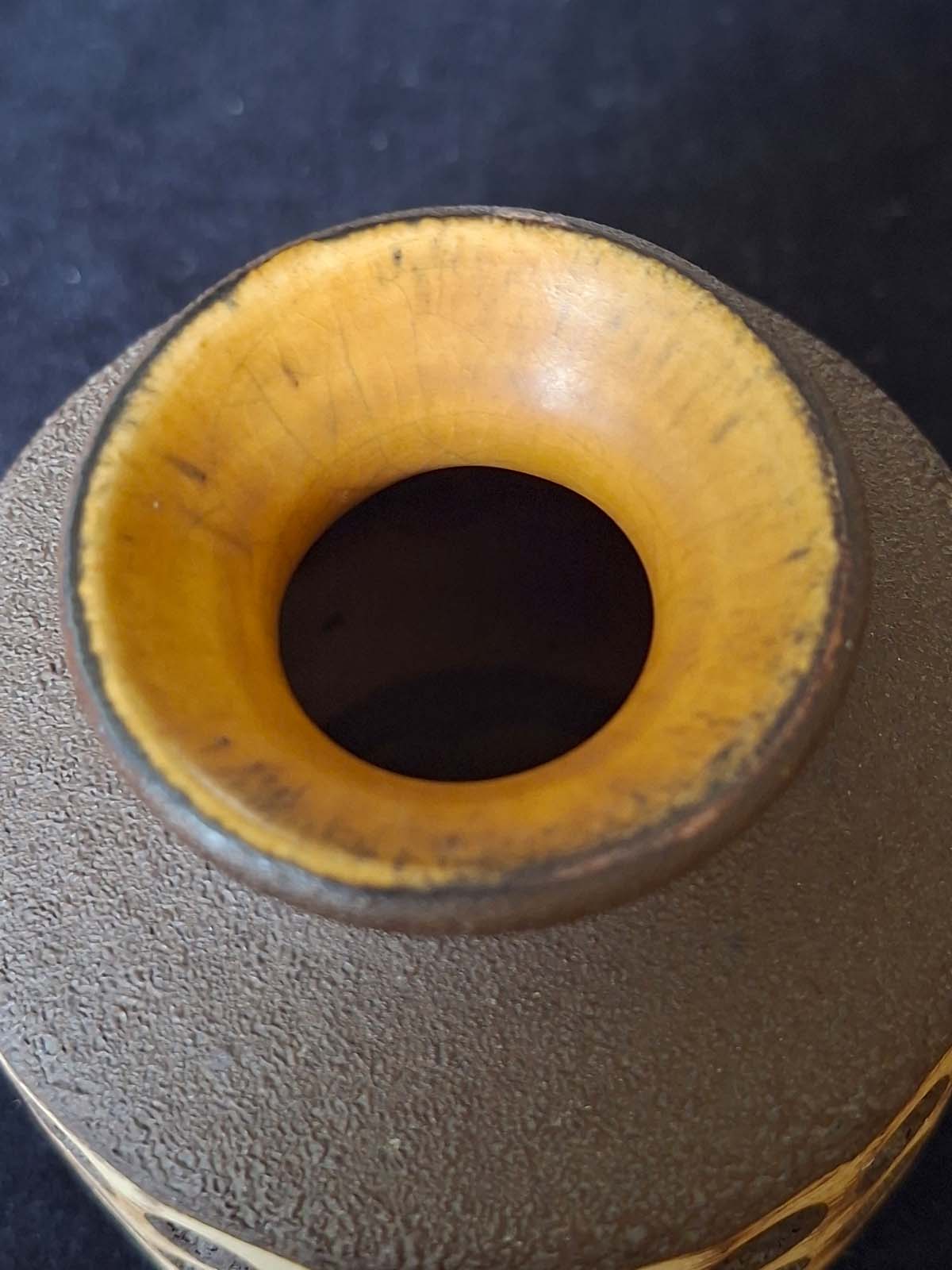 A Mid-century Vintage West German Ubelacker Fat Lava Vase - Image 7