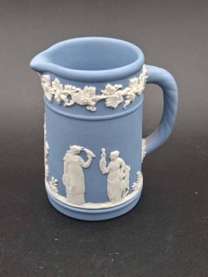 Small Wedgwood Pale Blue Jasperware Jug