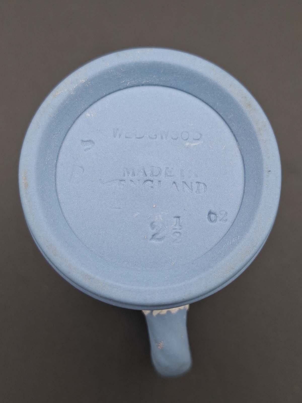 Small Wedgwood Pale Blue Jasperware Jug - Image 6