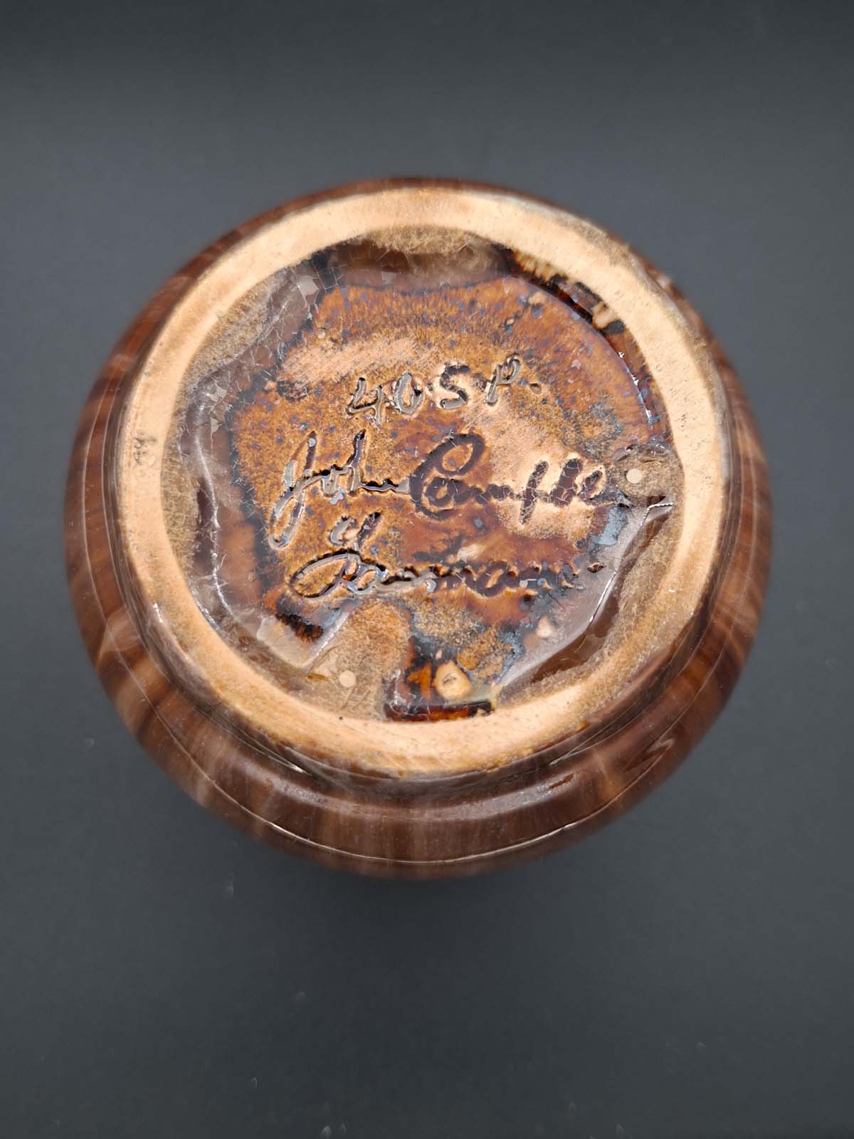 John Campbell Tasmania Pottery Vase (Signed) - Image 6