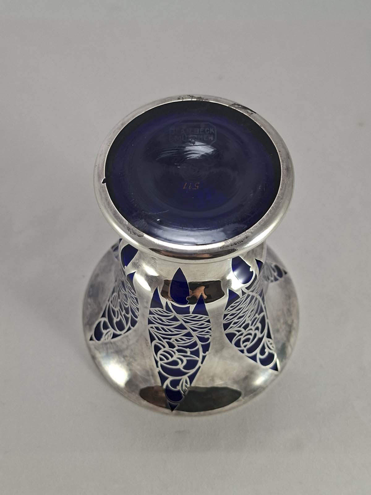 Jean Beck (Signed) Silver Overlay Vase - Image 6