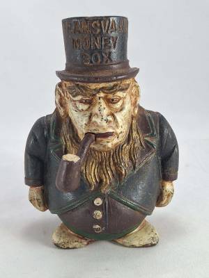 Cast Iron Transvaal Money Box of Paul Kruger