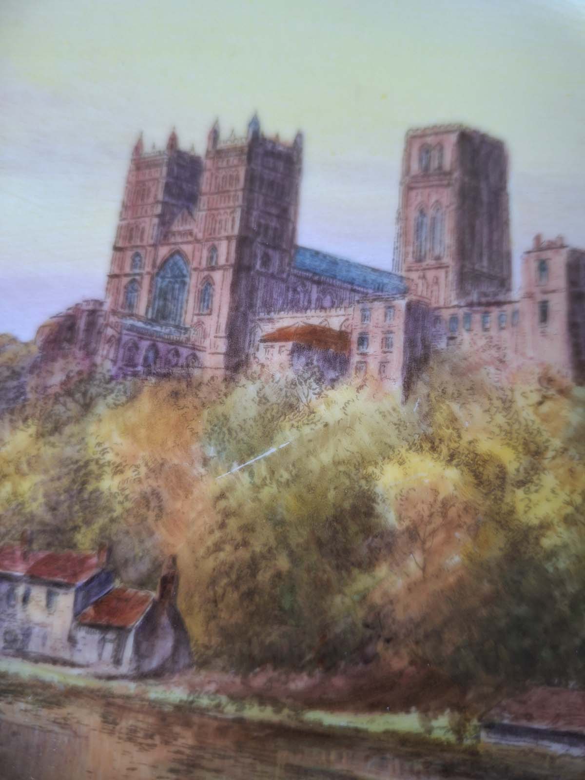 Royal Worcester Durham Cathedral Cabinet Plate (Signed) - Image 3