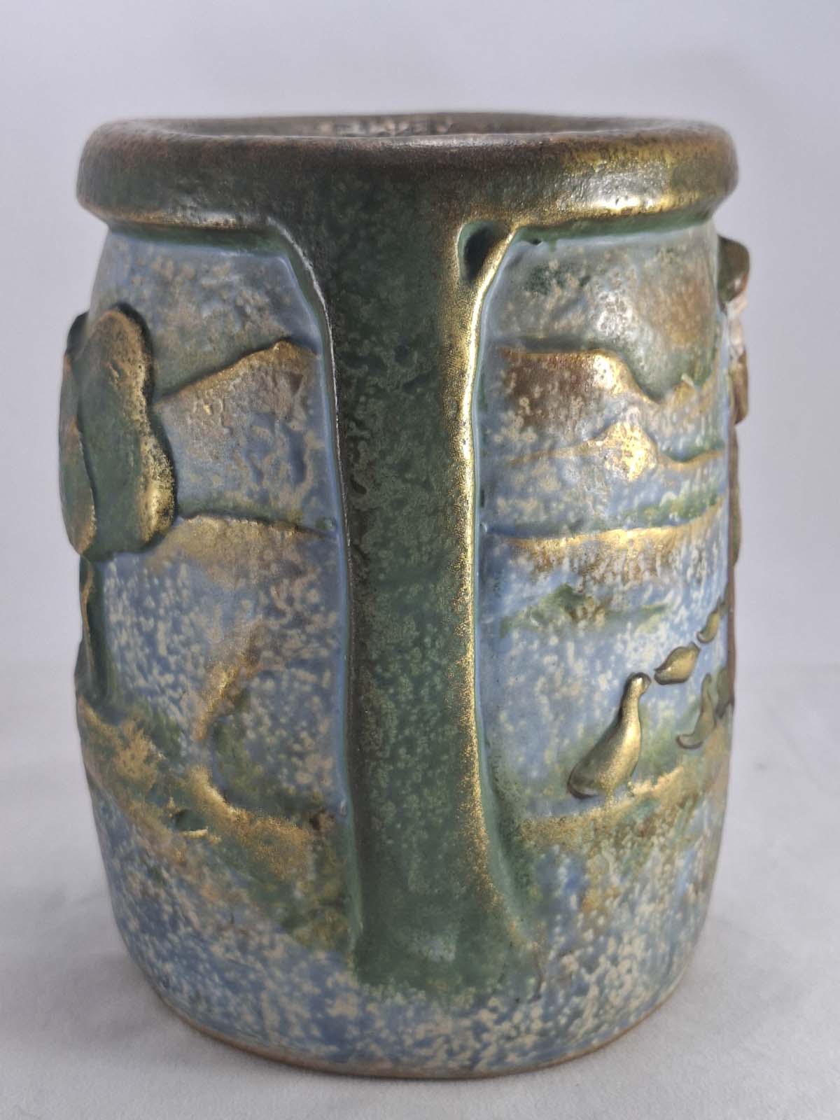 Elvir Otto Amphora Vase “Woman with Geese & Trees (Brittany Farmers) - Image 2