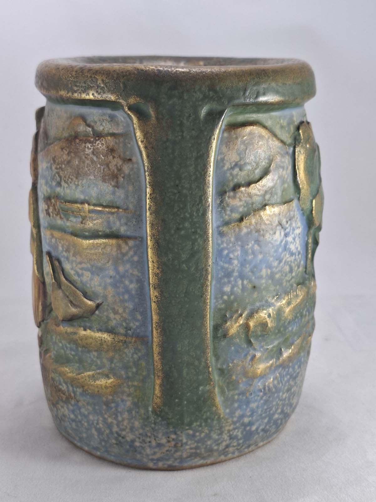 Elvir Otto Amphora Vase “Woman with Geese & Trees (Brittany Farmers) - Image 4