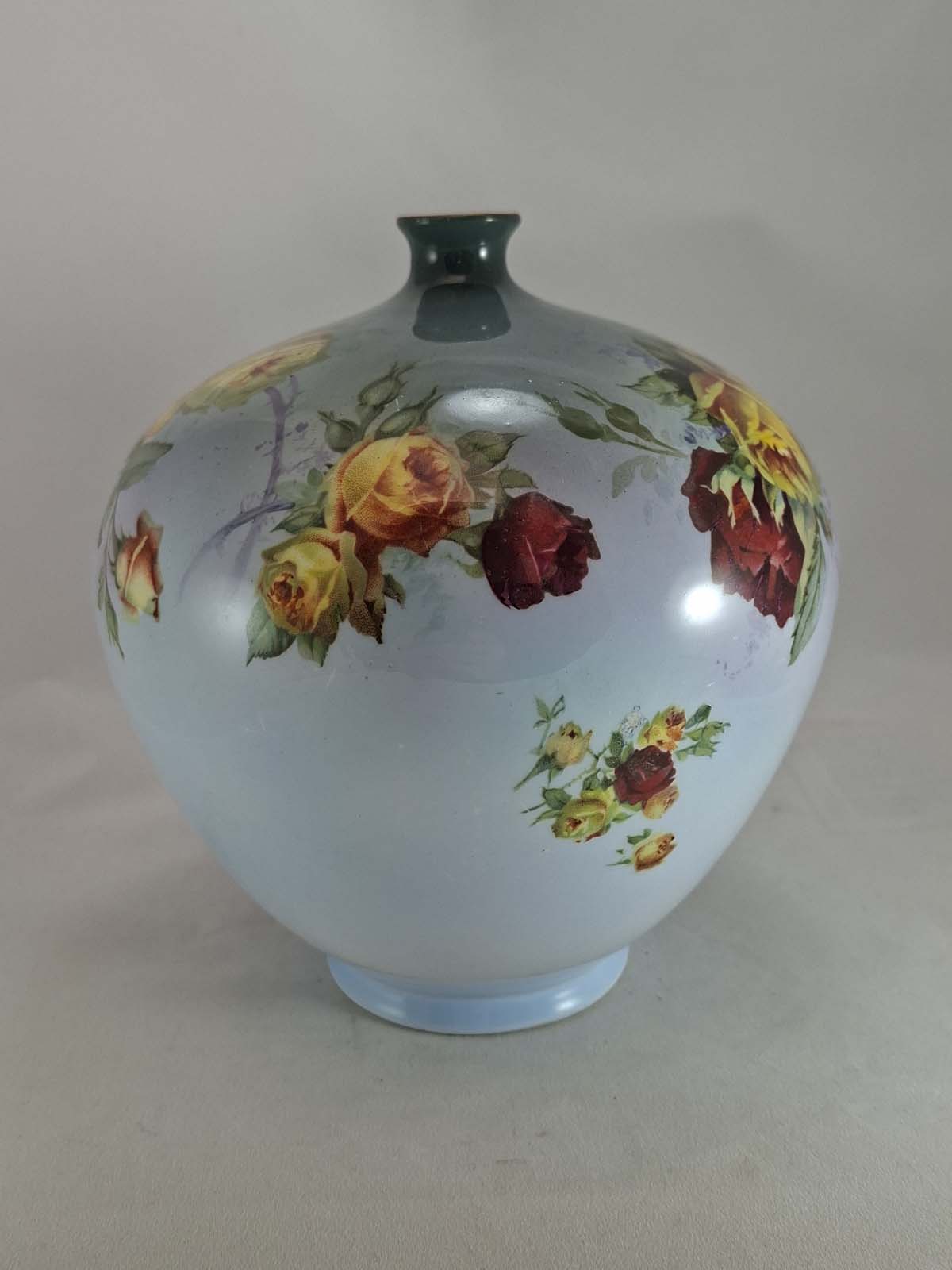 Doulton Burslem Rose Design Vase - Image 2