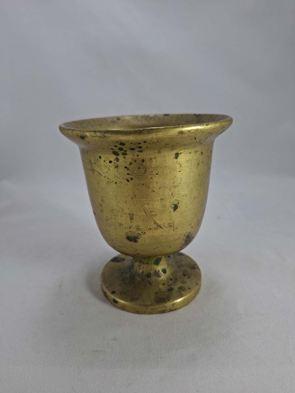 An Early Brass Mortar & Pestle - Image 2