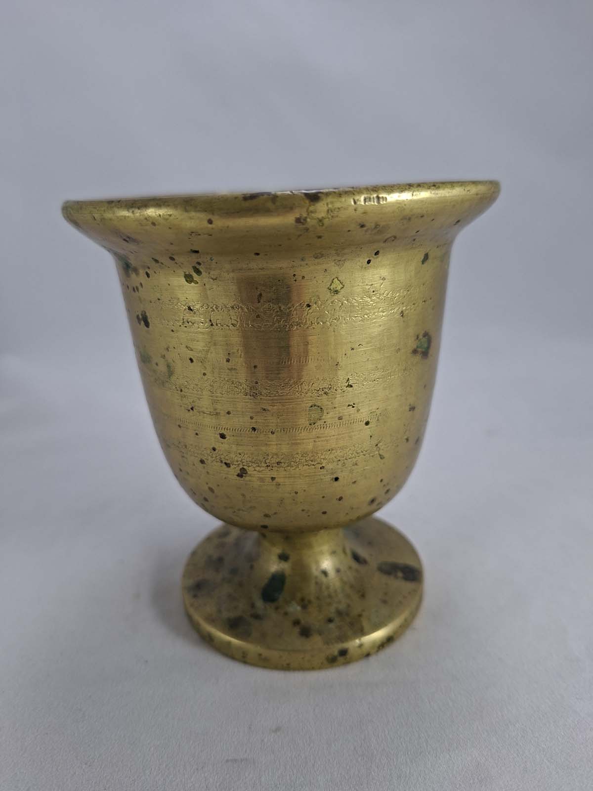An Early Brass Mortar & Pestle - Image 4