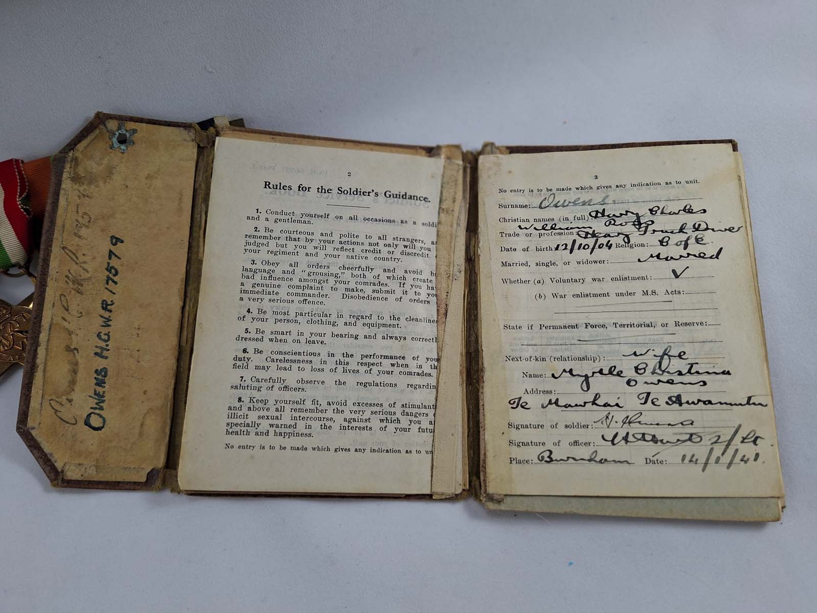 Soldiers WWII Collection Including Medals - Image 5