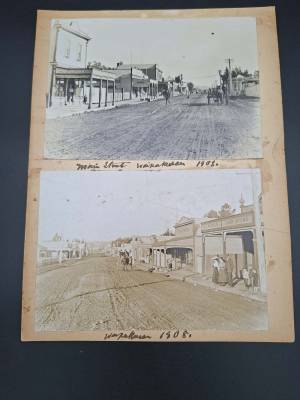 Pair of Early Photographs of Waipukurau (1908)