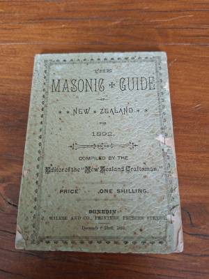 Masonic Guide New Zealand 1892