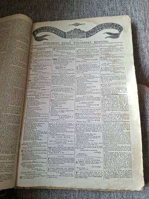 Wellington Independent Newspaper From 8th April 1846 to March 31st, 1847.