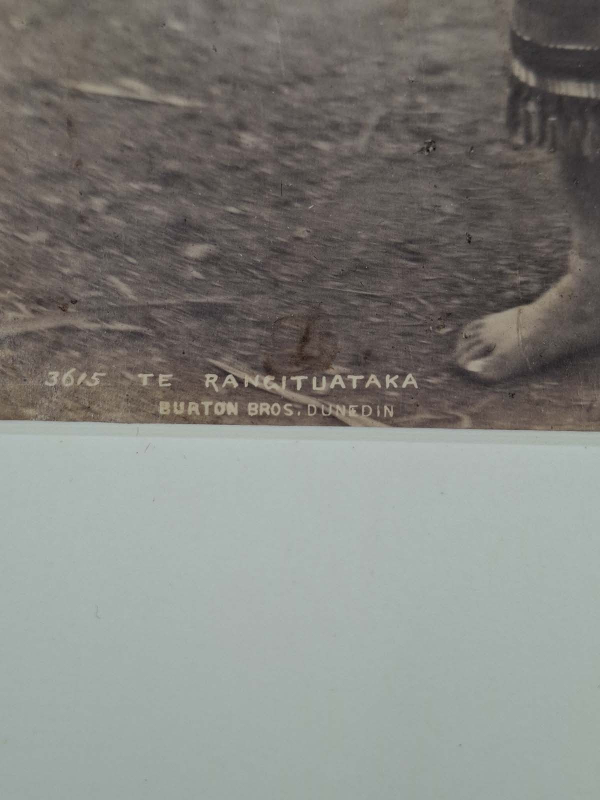 2 Burton Brothers Photographs, Chief Te Rangituataka (Great Mokau Chief) & Samoans - Image 3