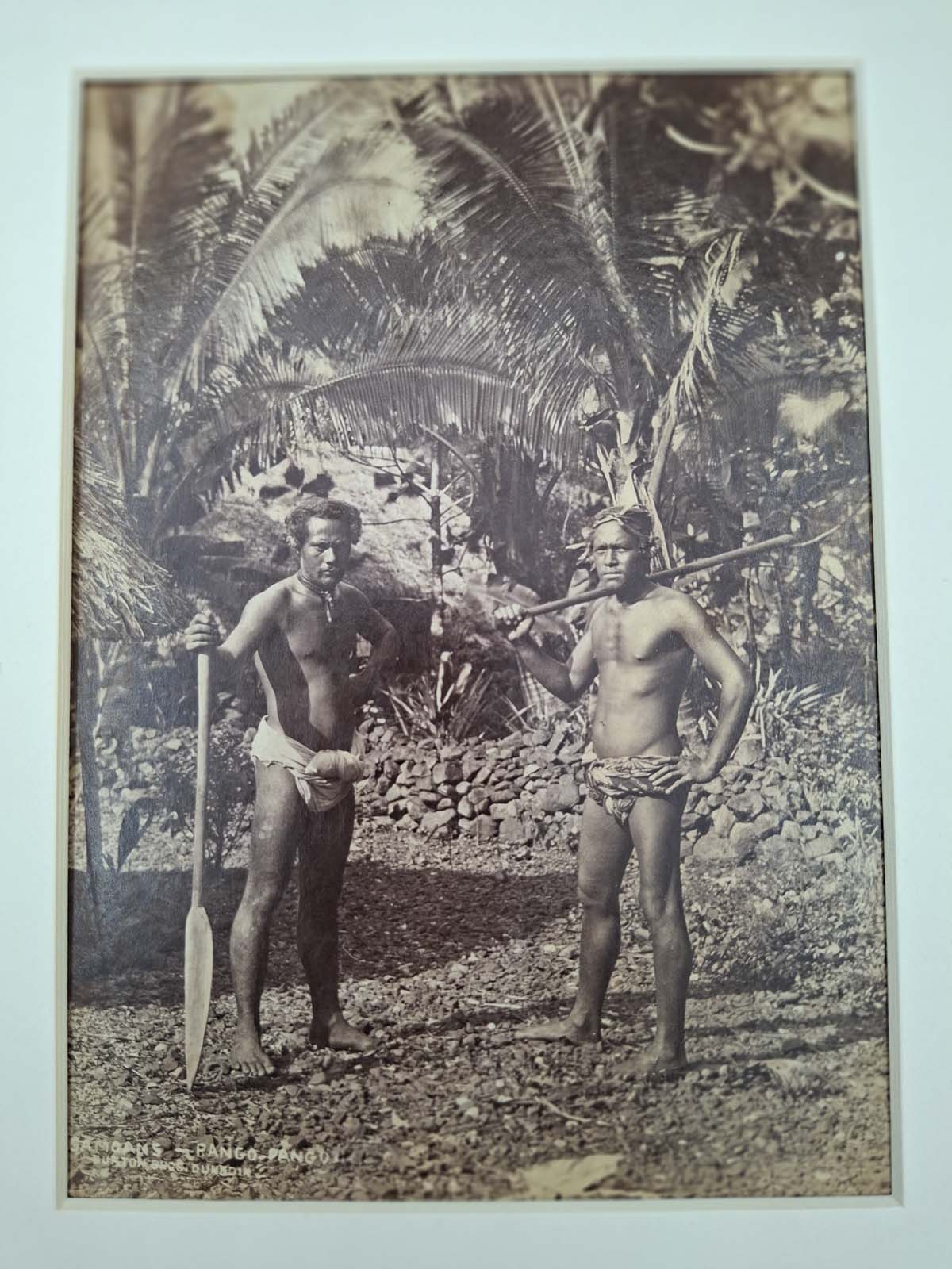 2 Burton Brothers Photographs, Chief Te Rangituataka (Great Mokau Chief) & Samoans - Image 5