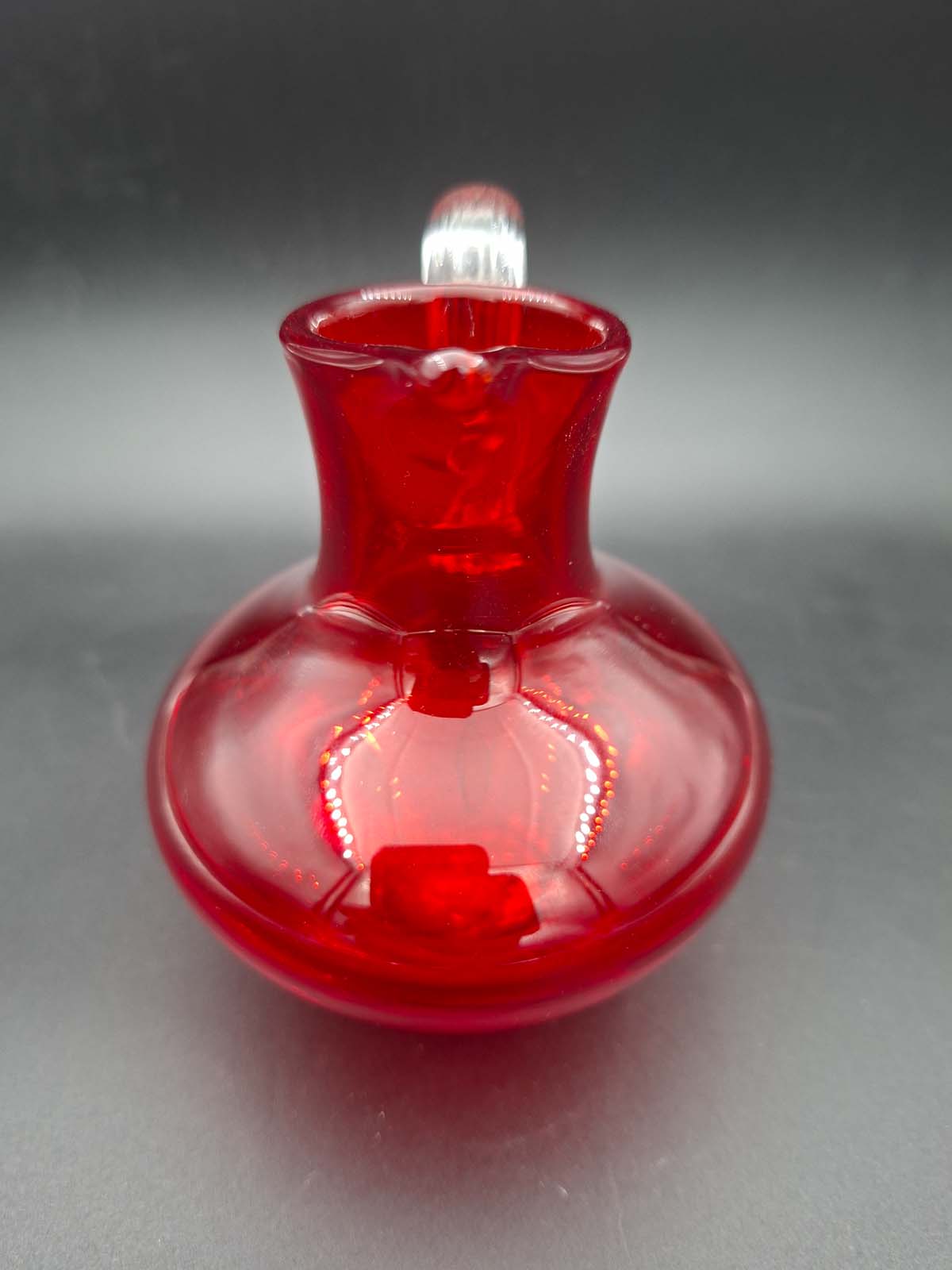 Whitefriars Sparrow Beak Ruby Red Glass Jug - Image 2