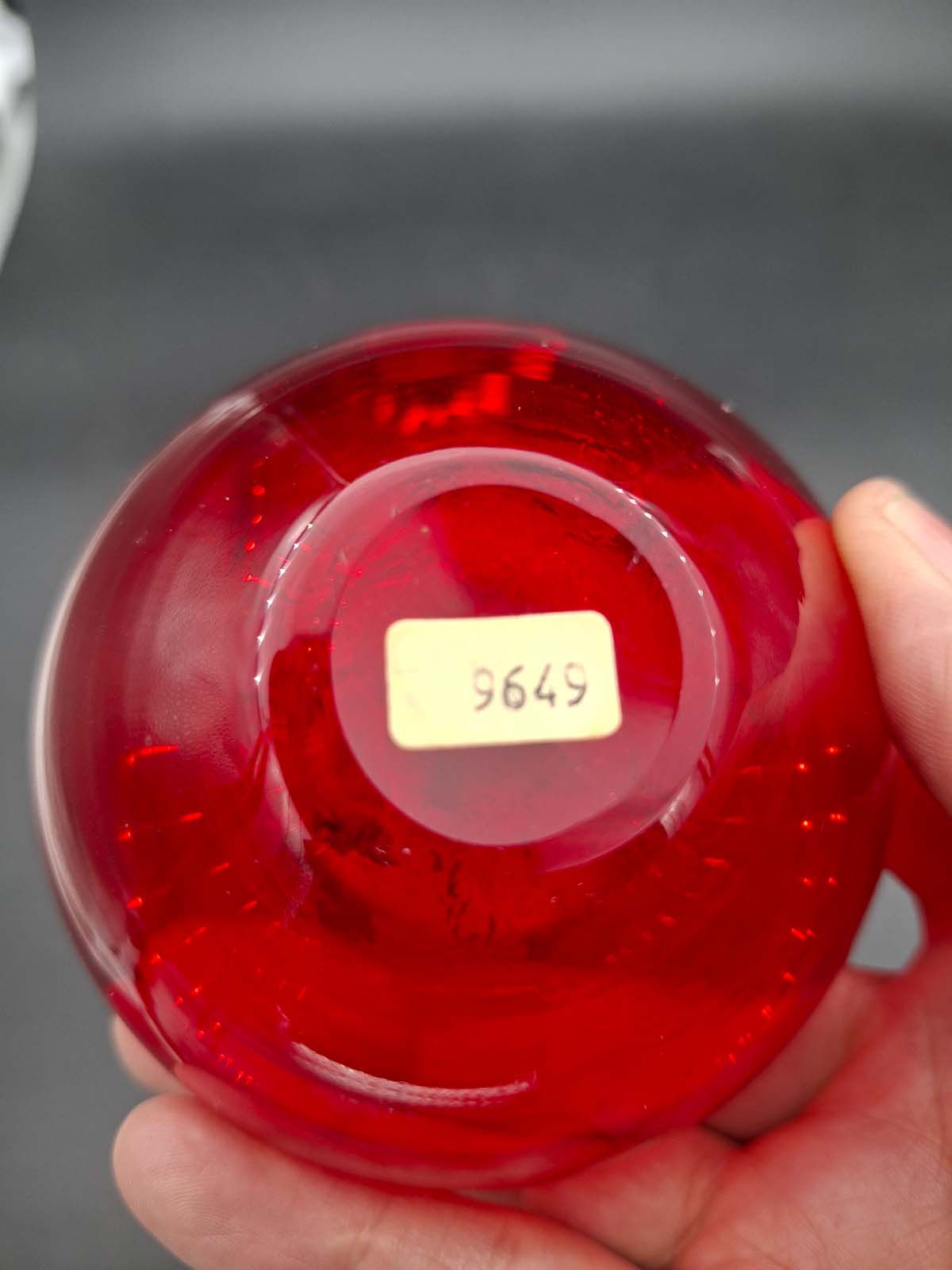 Whitefriars Sparrow Beak Ruby Red Glass Jug - Image 5