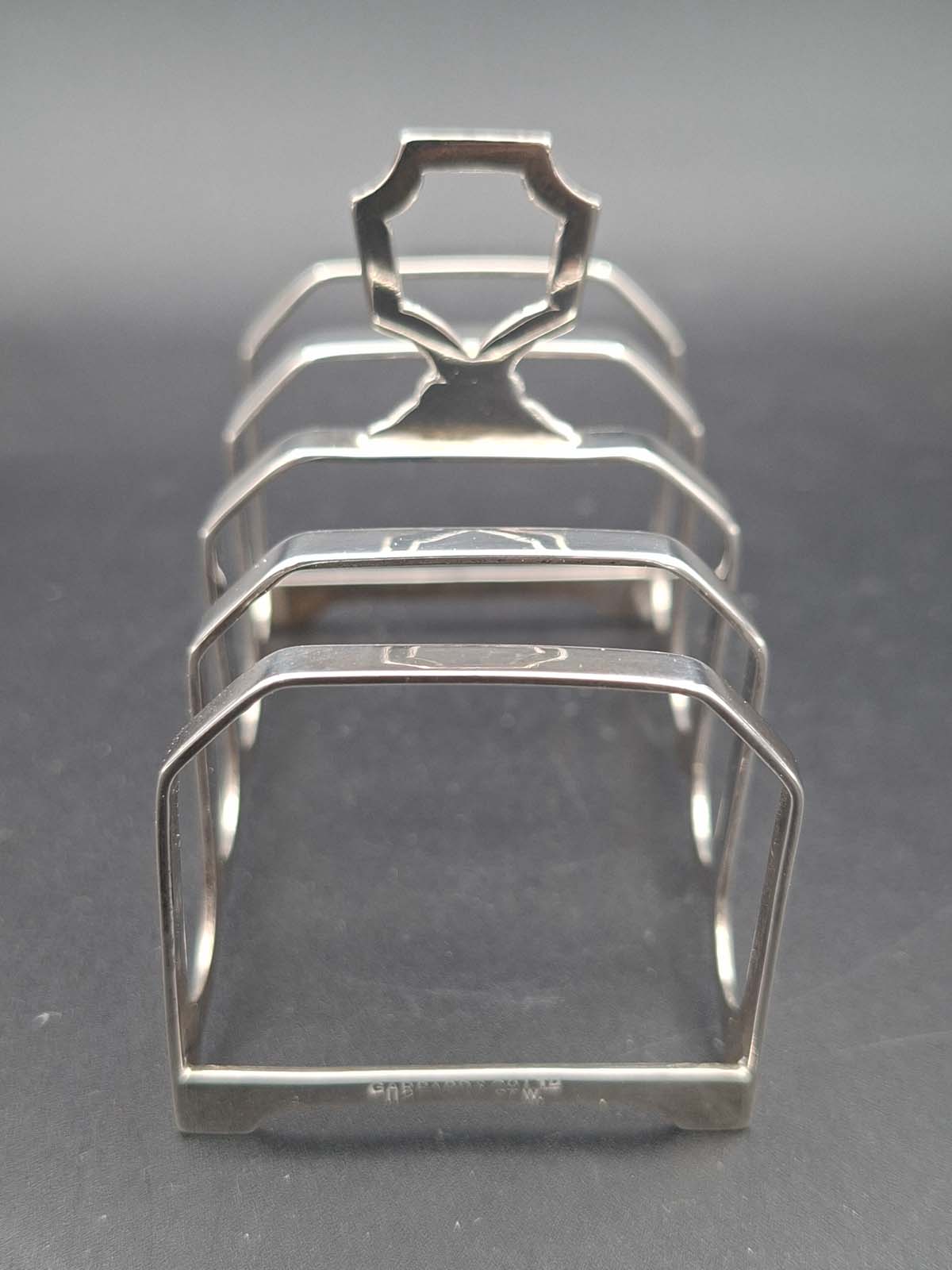 Sterling Silver 4 Slice Toast Rack by Garrard & Co Ltd