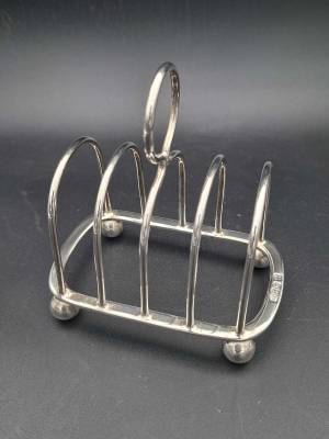 Sterling Silver 4 Slice Toast Rack by Thomas Bradbury