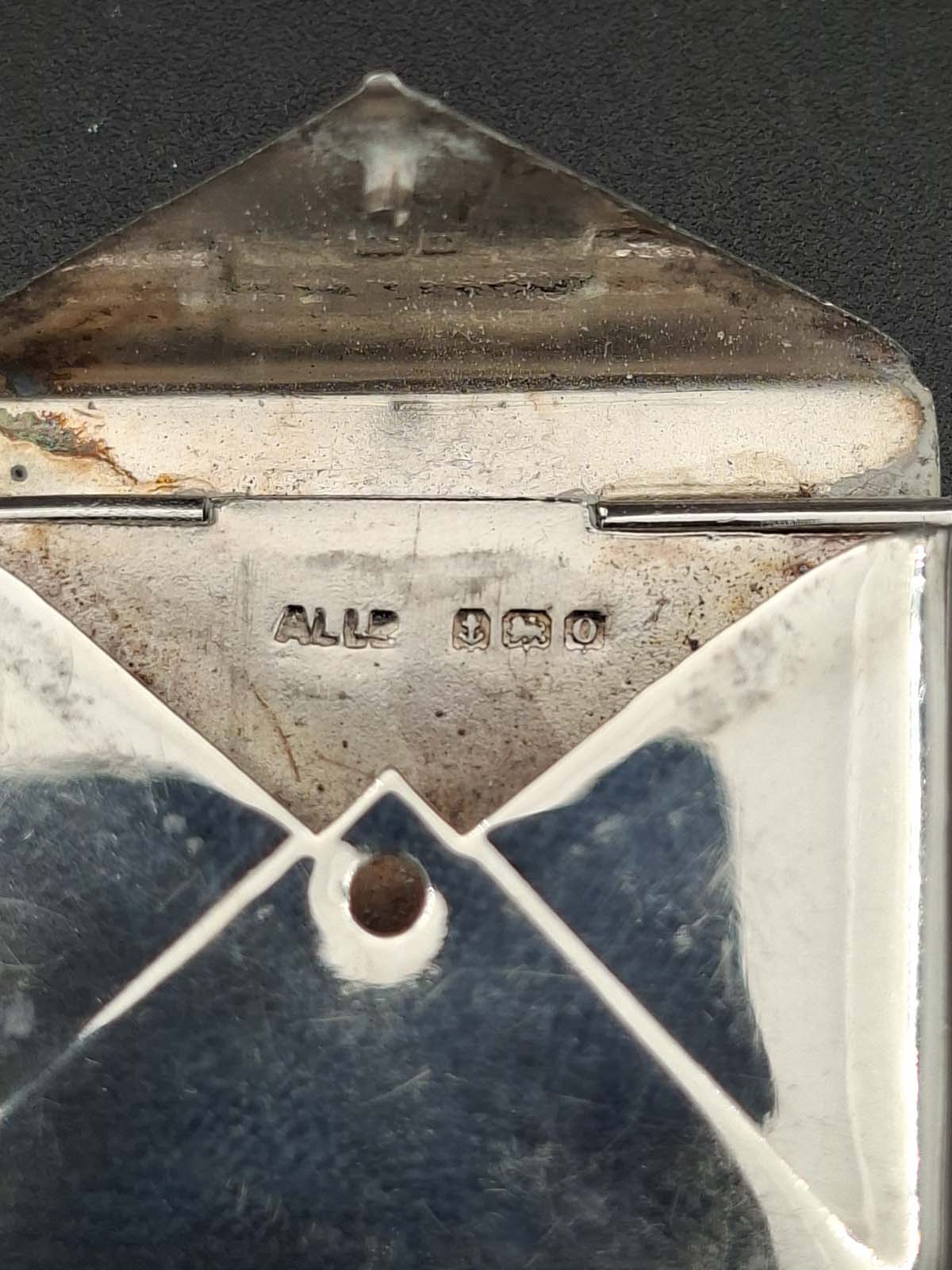 Sterling Silver Stamp Case 1913 - Image 7
