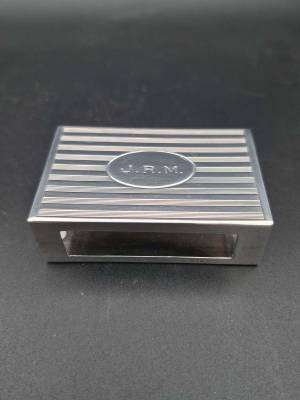 Sterling Silver Monogrammed Matchbox Cover