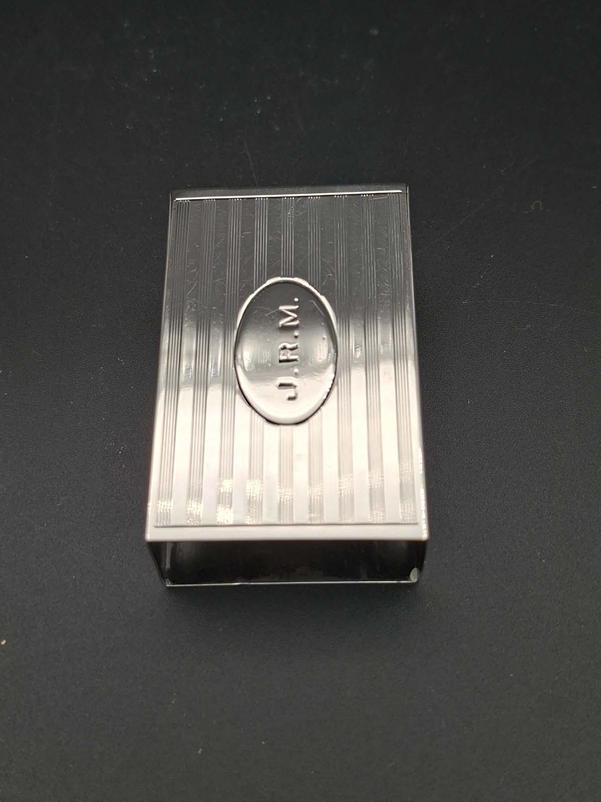 Sterling Silver Monogrammed Matchbox Cover - Image 3