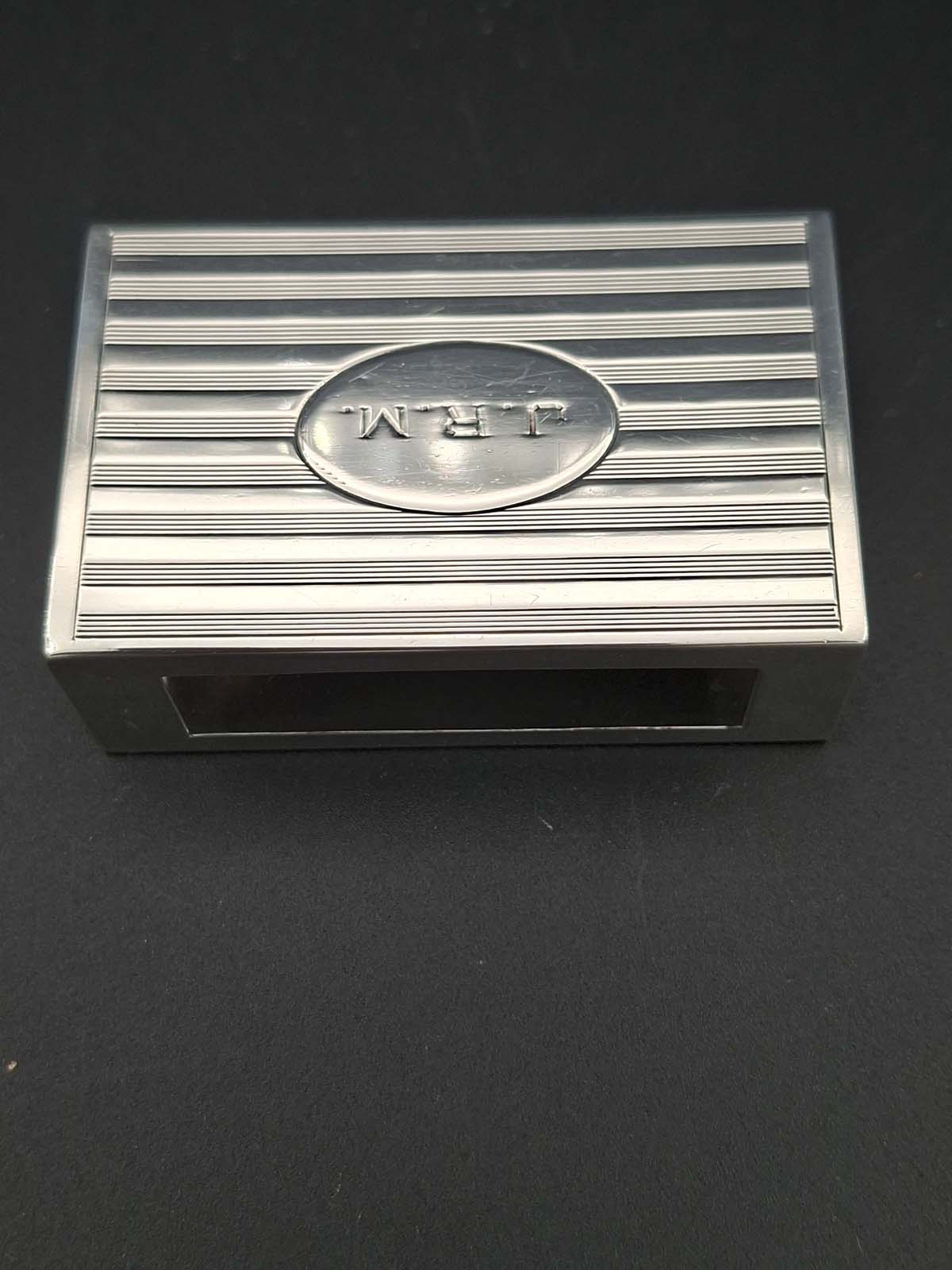 Sterling Silver Monogrammed Matchbox Cover - Image 4