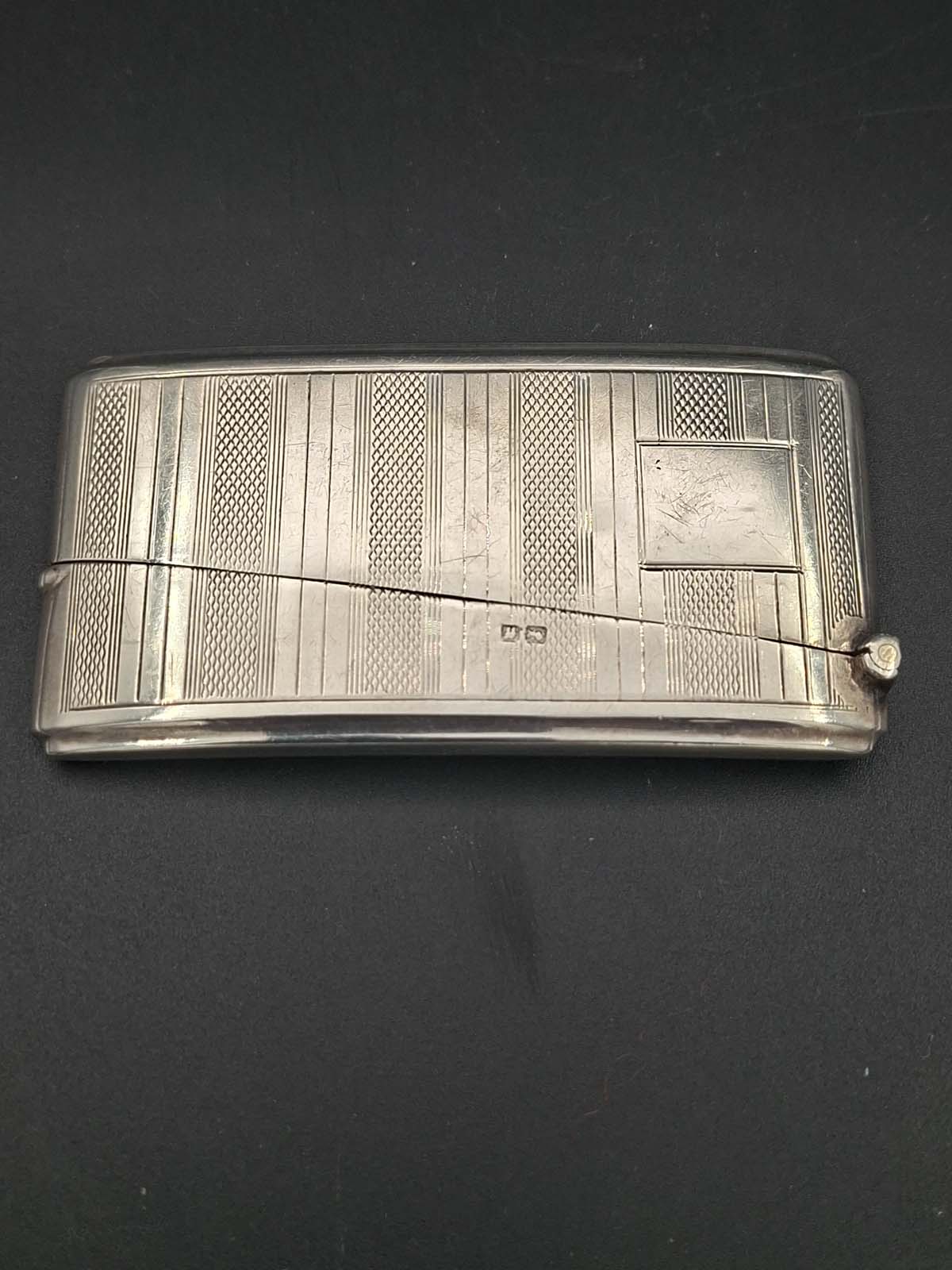 Sterling Silver Card Case 1931 - Image 3