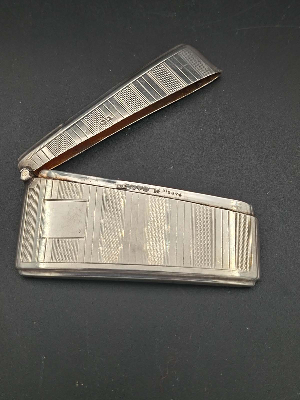 Sterling Silver Card Case 1931 - Image 6