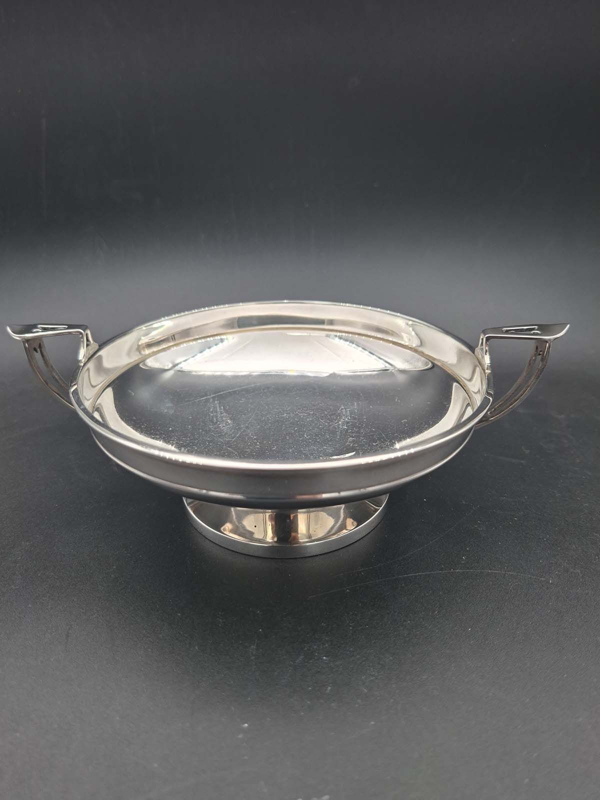 Sterling Silver Twin Handled Shallow Bowl