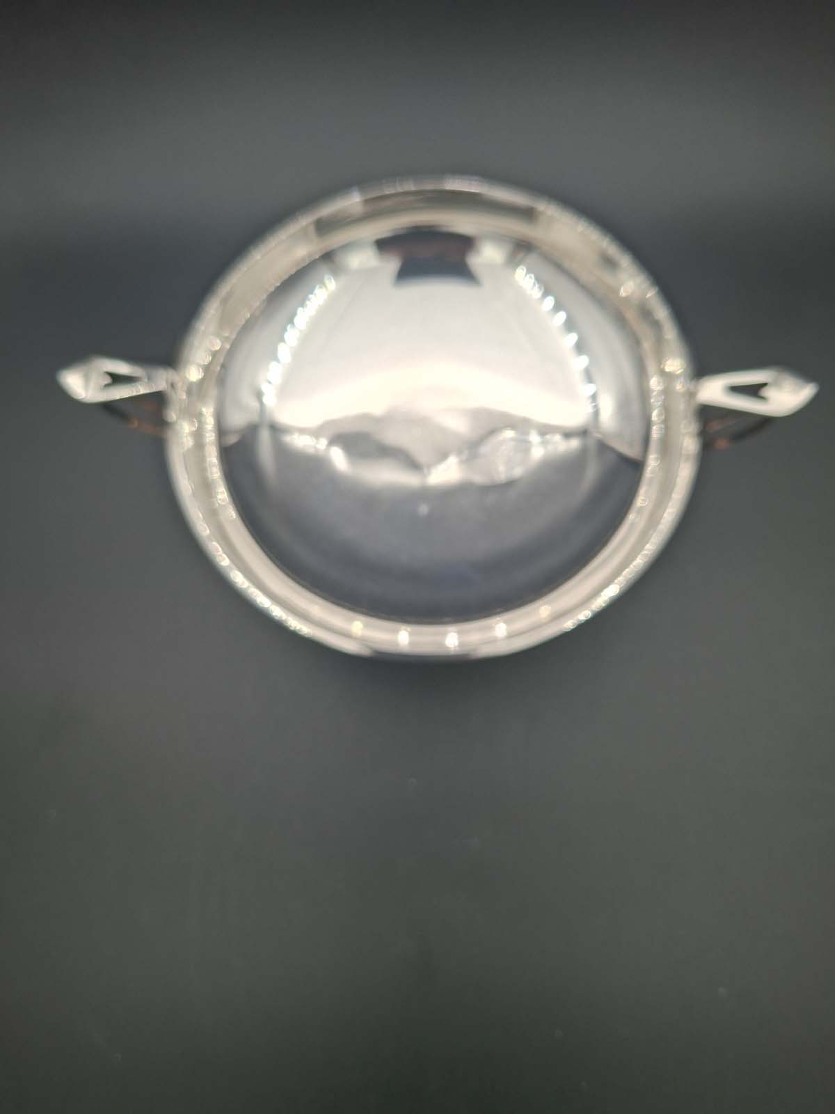 Sterling Silver Twin Handled Shallow Bowl - Image 2