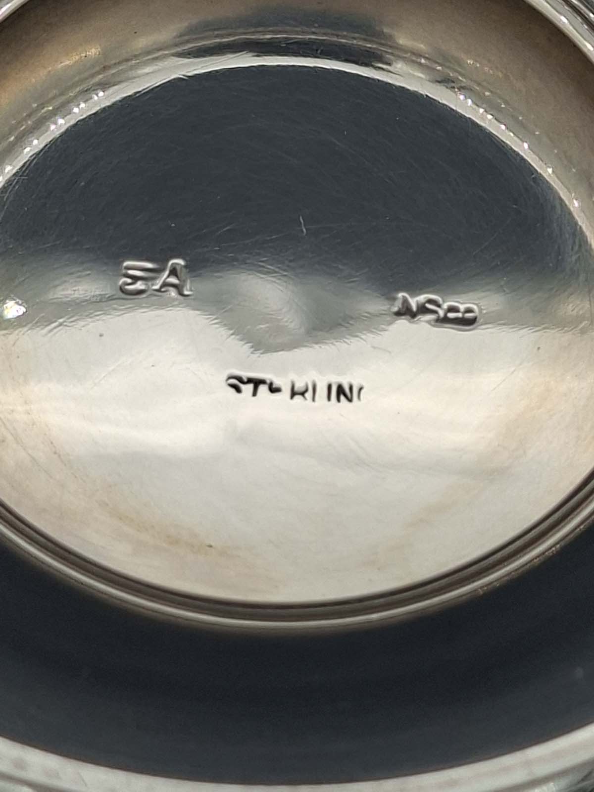 Sterling Silver Twin Handled Shallow Bowl - Image 8