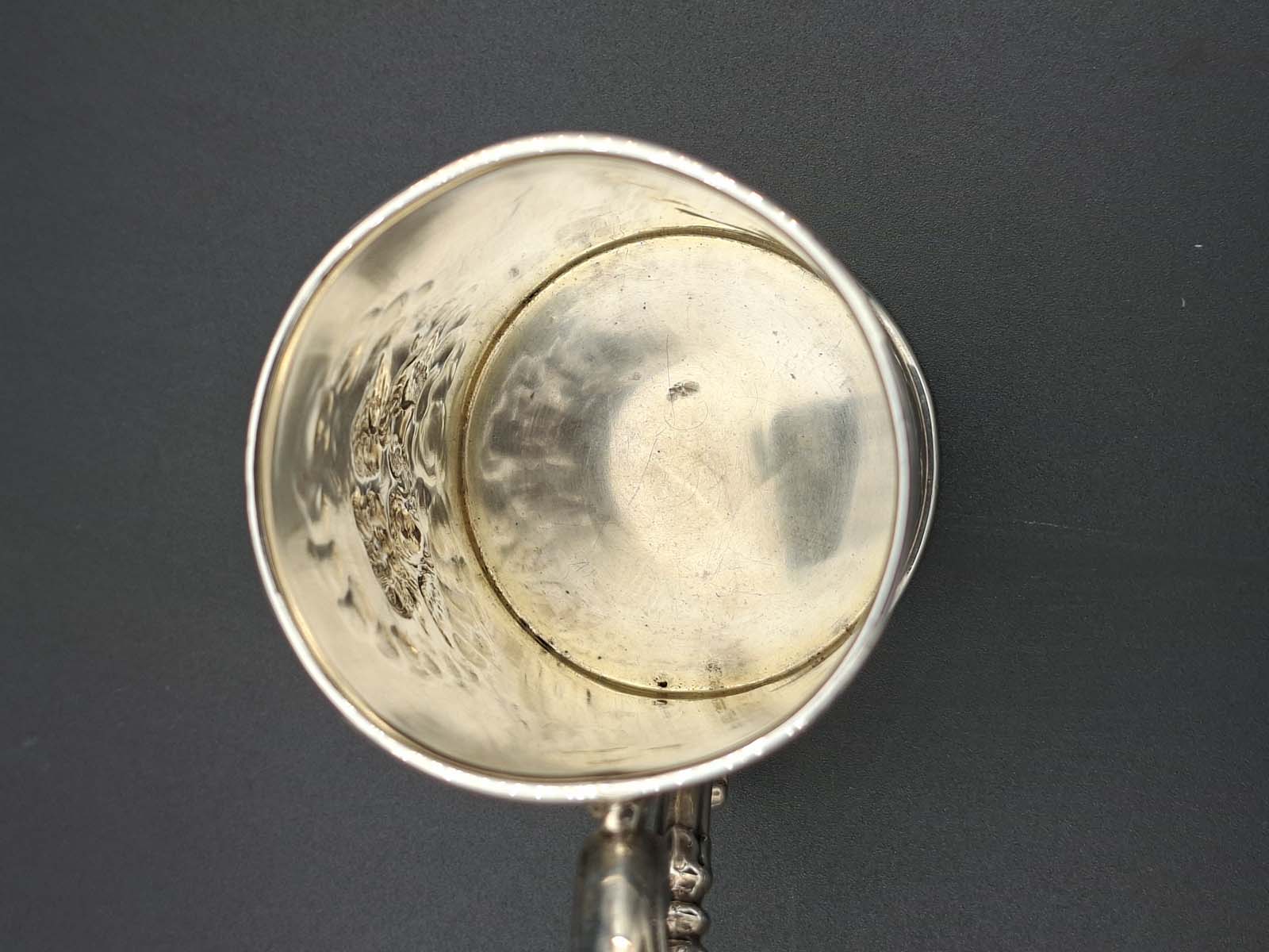 Sterling Silver Small Form Reynolds Angels Christening Mug - Image 5