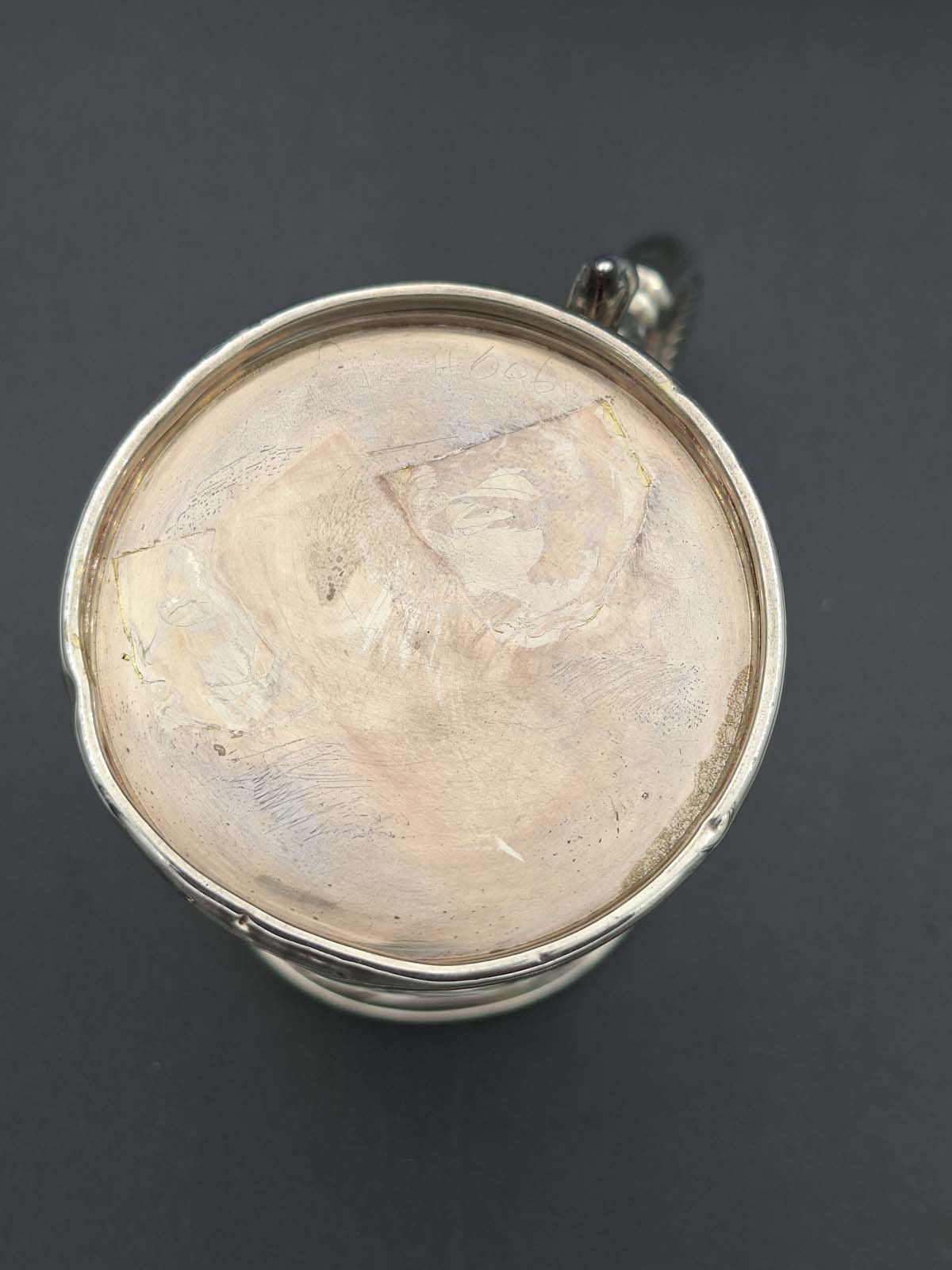 Sterling Silver Small Form Reynolds Angels Christening Mug - Image 6