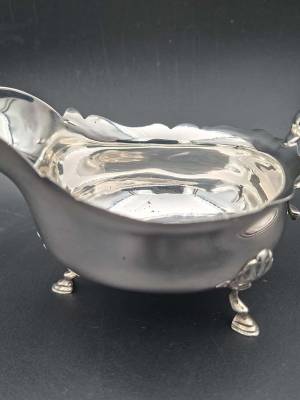 Sterling Silver Gravy Boat Birmingham 1933