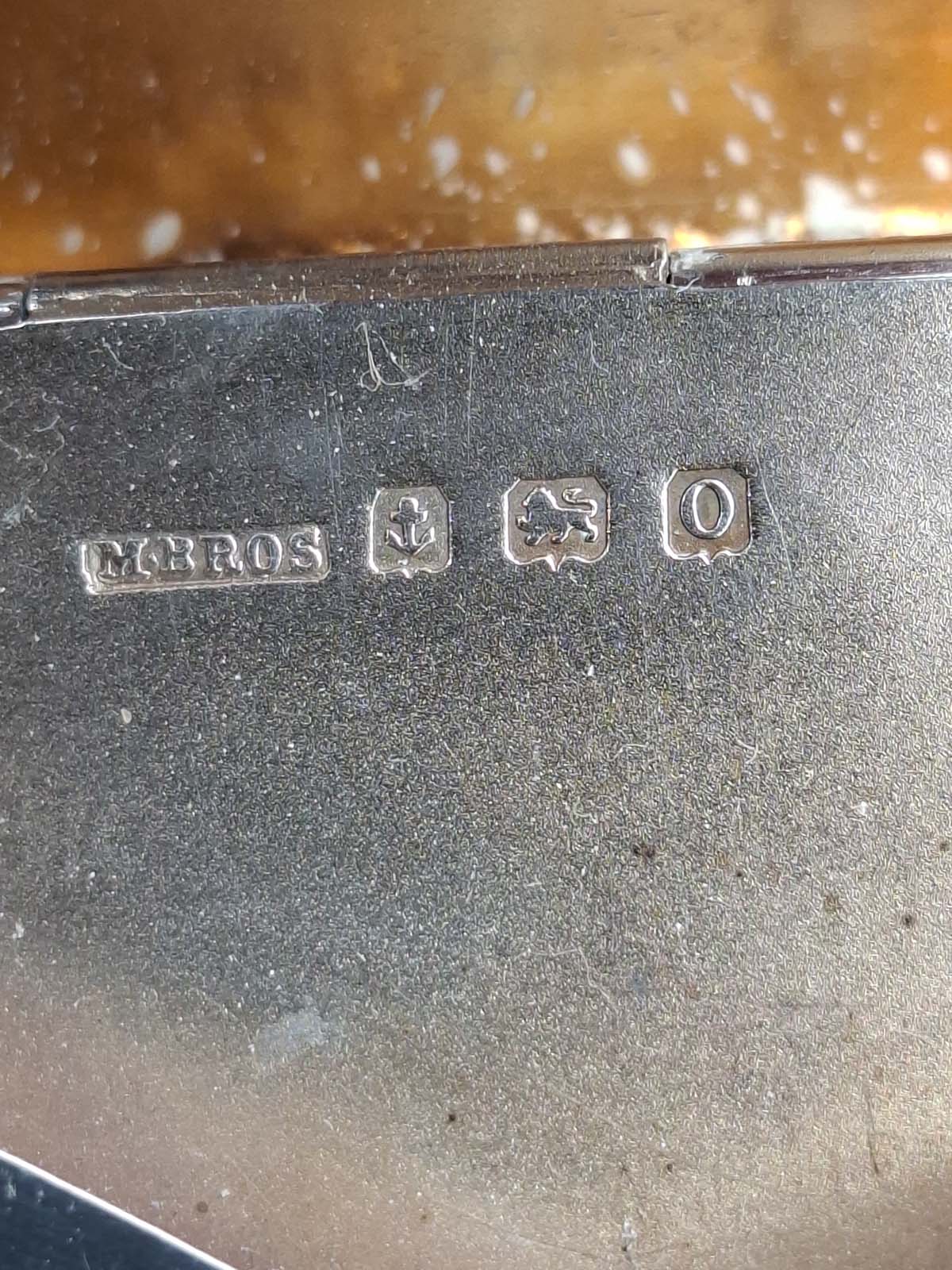 Sterling Silver Card Case Birmingham 1938 - Image 4