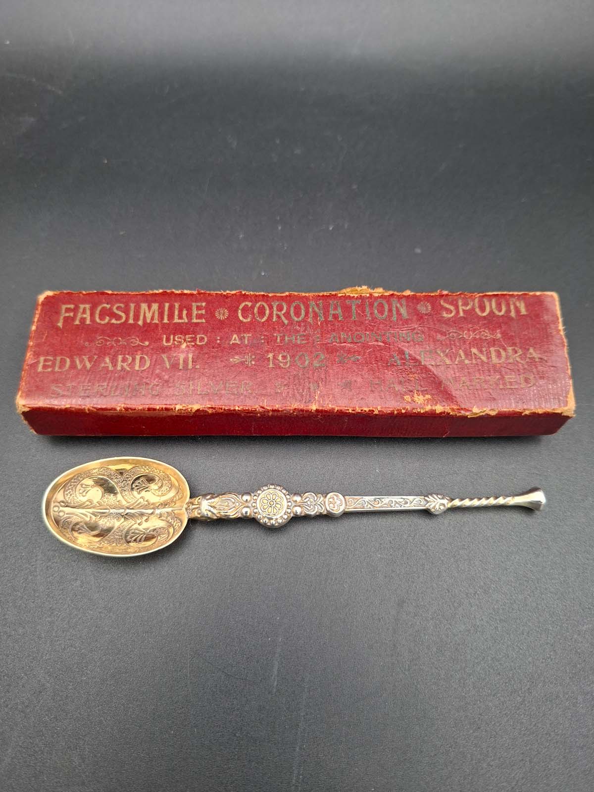 Sterling Silver 1902 Coronation Anointing Spoon