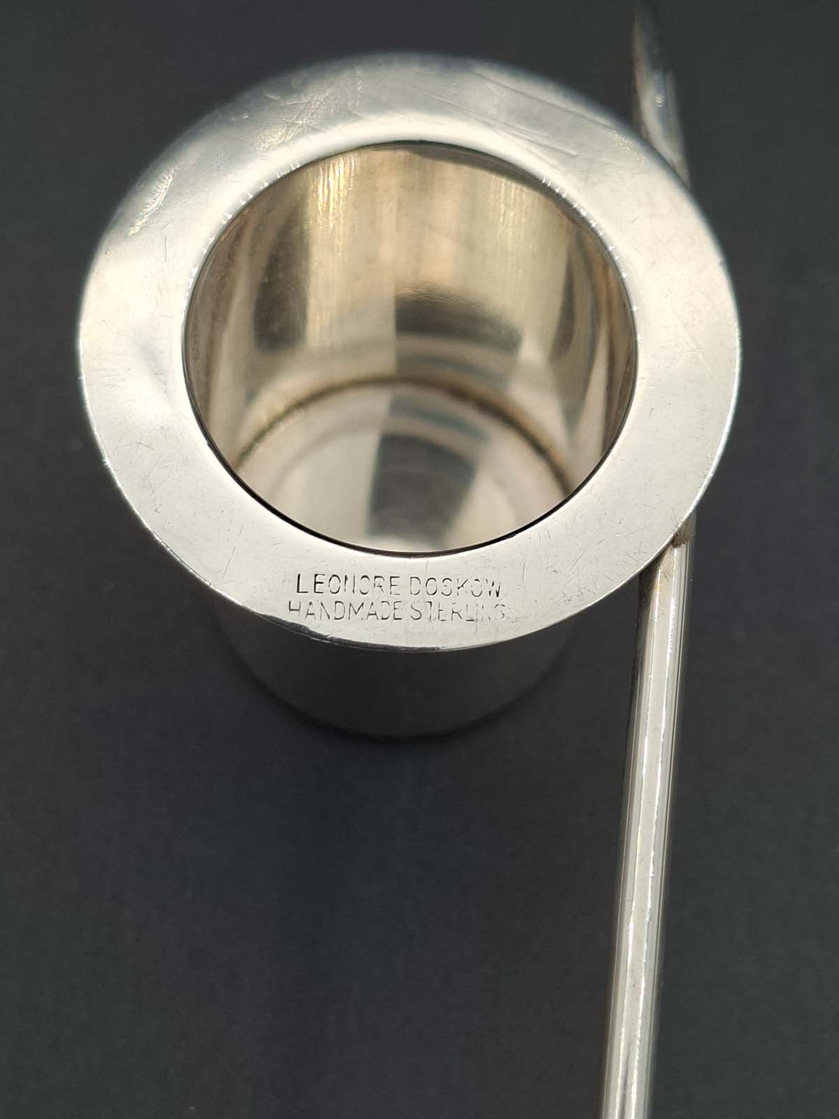 Sterling Silver Leonore Doskow Top Hat Candle Snuffer - Image 5