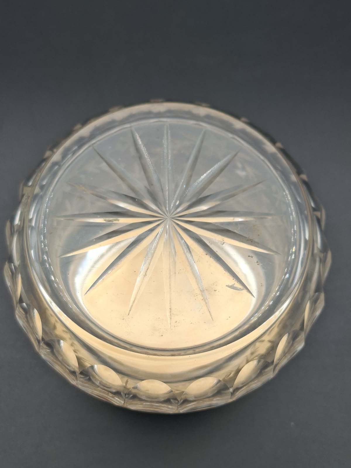 Sterling Silver Topped Etched & Faceted Jar - Image 8