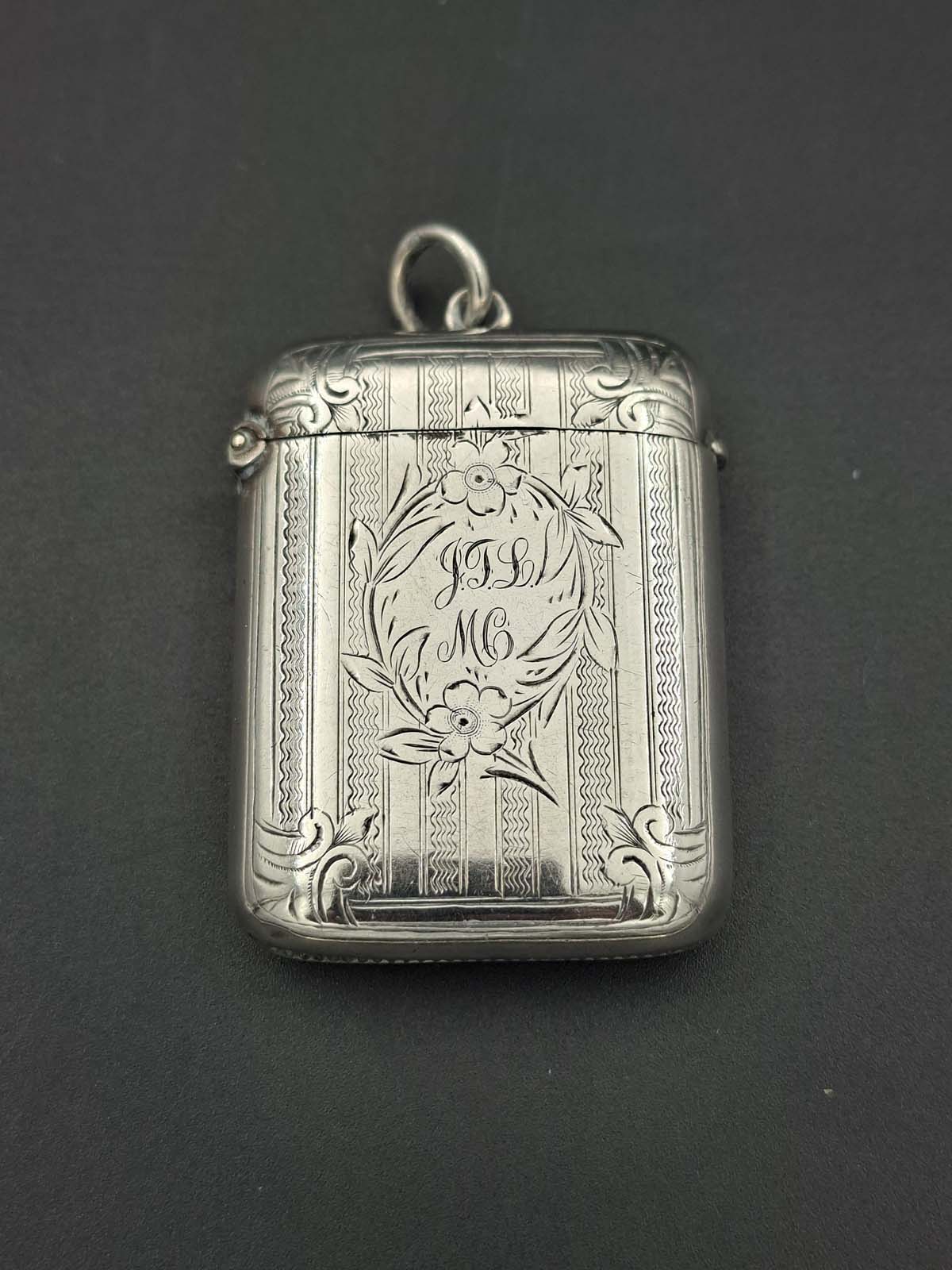 Sterling Silver Vasta Case Birmingham 1902