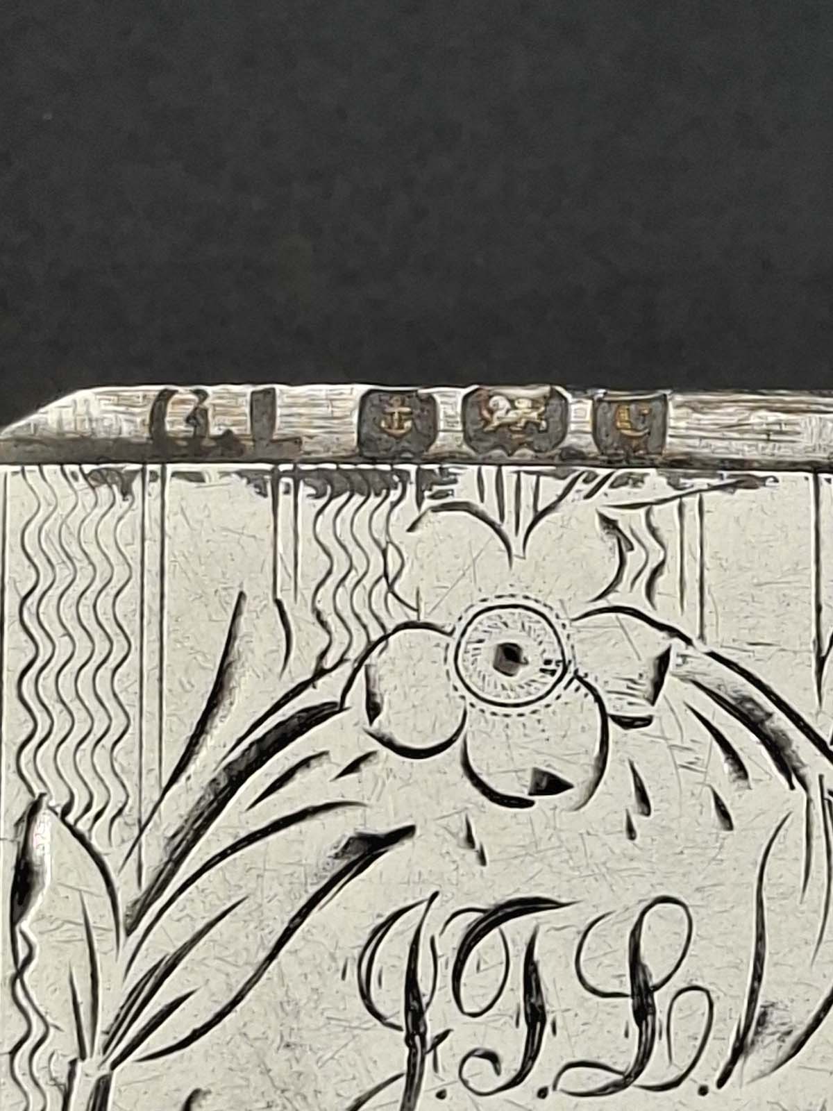 Sterling Silver Vasta Case Birmingham 1902 - Image 4