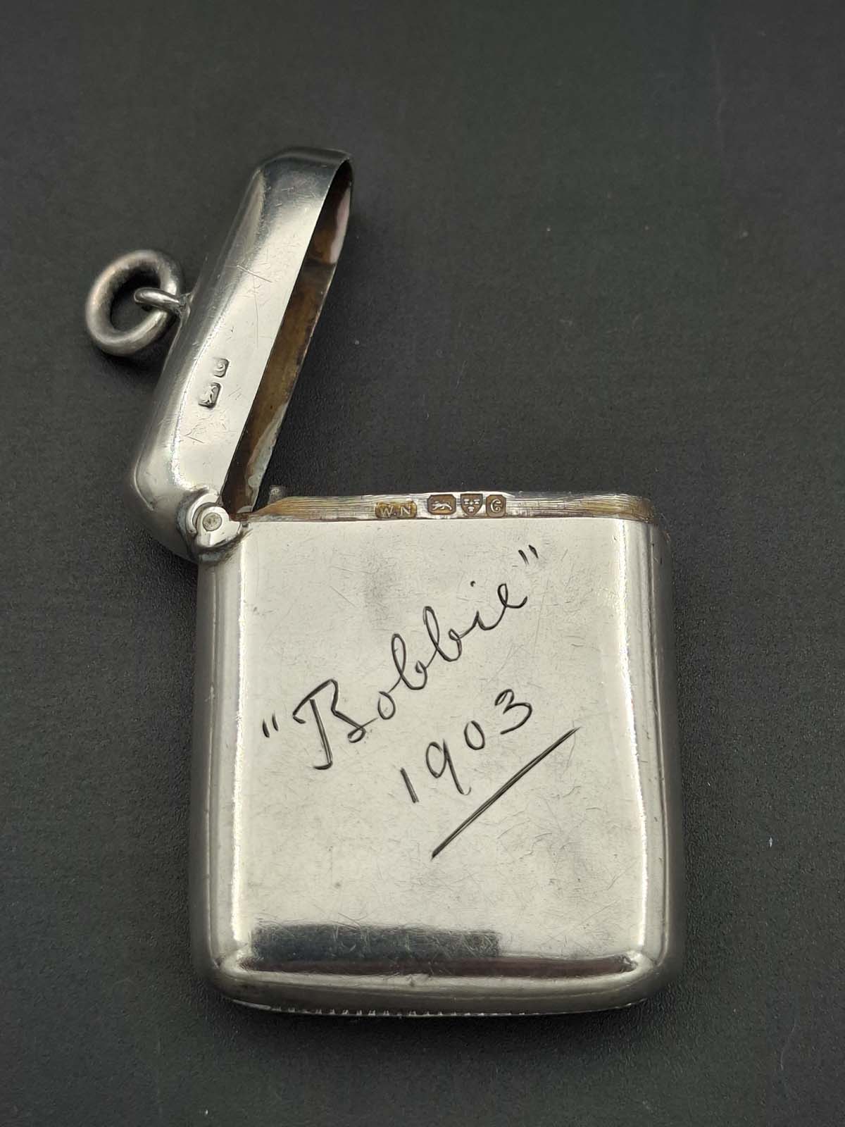 Sterling Silver Vasta Case Chester 1903 - Image 4