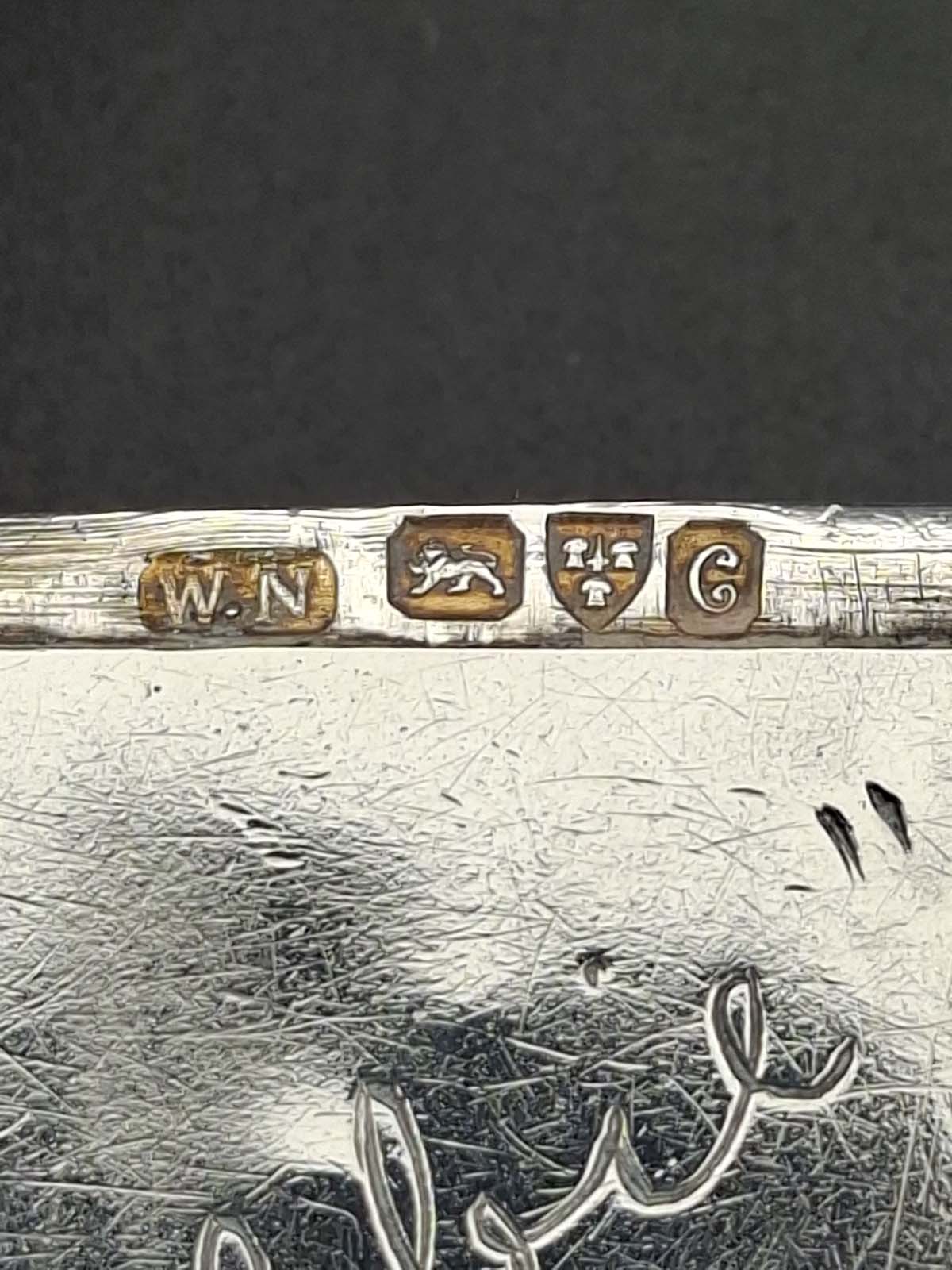 Sterling Silver Vasta Case Chester 1903 - Image 5