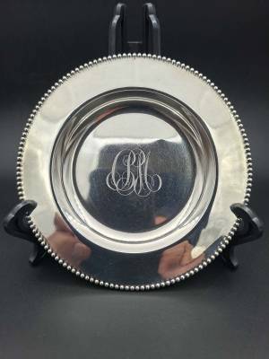 Sterling Silver Monogrammed Dish by Gorham USA