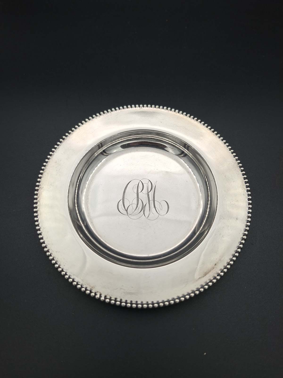 Sterling Silver Monogrammed Dish by Gorham USA - Image 2