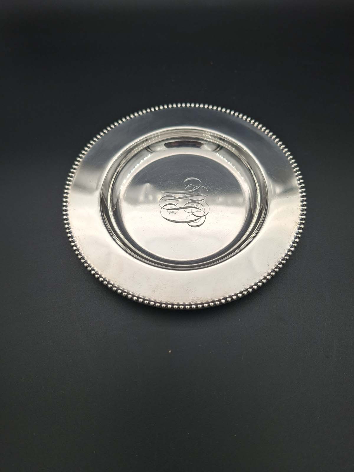 Sterling Silver Monogrammed Dish by Gorham USA - Image 3